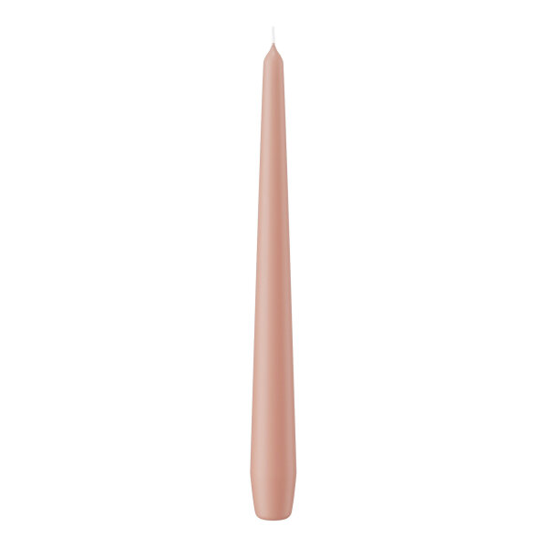 Spitzkerzen Lachs 250 x Ø 25 mm, 12 Stück