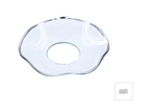 Glas-Kerzenmanschette "Gewellt Silberrand"...