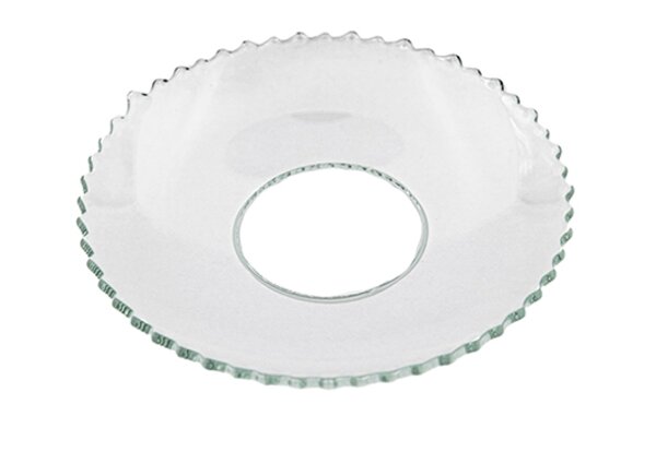 Glas-Kerzenmanschette "Gezackt" für Kerzen bis Ø 25 mm