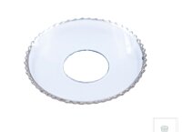 Glas-Kerzenmanschette "Gezackt Silberrand"...