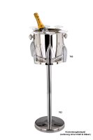 Wein-/Sekt Flaschenkühler Hochglanz poliert (H) 24 x (Ø) 24 cm