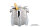 Wein-/Sekt Flaschenkühler Hochglanz poliert (H) 24 x (Ø) 24 cm