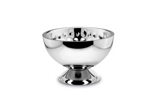 Champagner-/Flaschenkühler Bowl Hammerschlag-Optik (H) 32 x (Ø) 32 cm