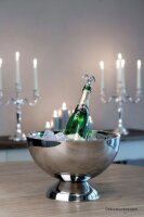 Champagner-/Flaschenkühler Bowl Hammerschlag-Optik...