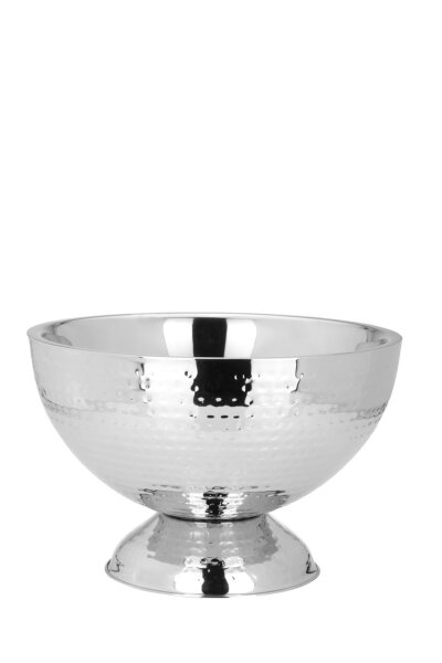 Champagner-/Flaschenkühler Bowl Hammerschlag-Optik (H) 21 x (Ø) 32 cm