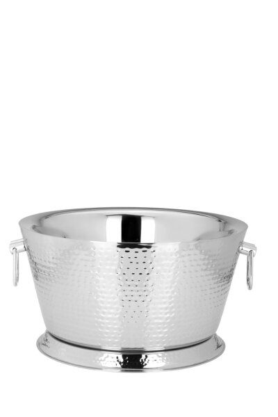 Champagner-/Flaschenkühler Hammerschlag-Optik (H) 20,5 x (Ø) 38 cm