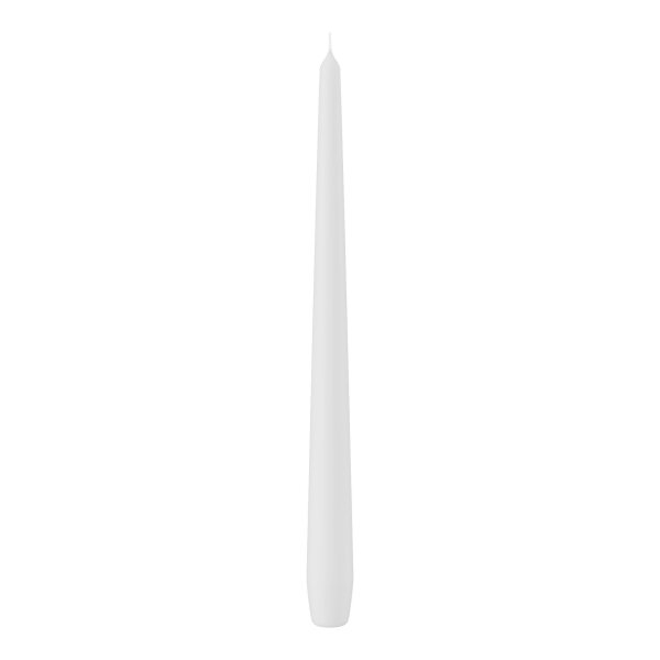 Spitzkerzen Weiß 300 x Ø 25 mm, 12 Stück