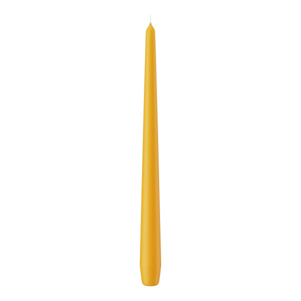 Spitzkerzen Gelb 300 x Ø 25 mm, 12 Stück