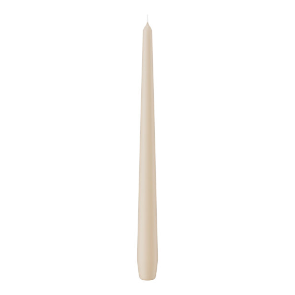 Spitzkerzen Creme 300 x Ø 25 mm, 12 Stück