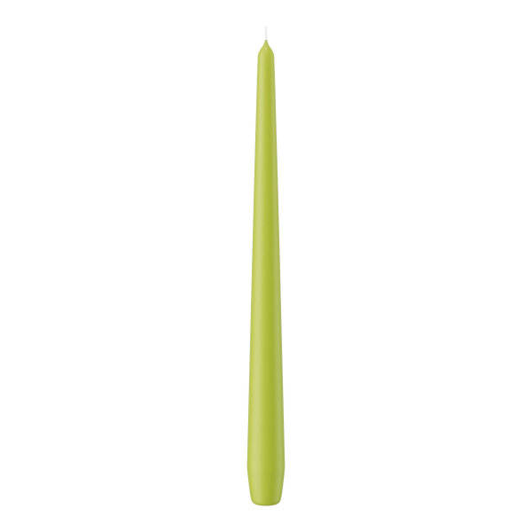 Spitzkerzen Apfelgrün 300 x Ø 25 mm, 12 Stück
