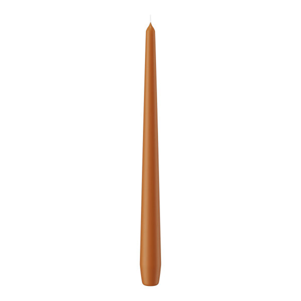 Spitzkerzen Cognac 300 x Ø 25 mm, 12 Stück