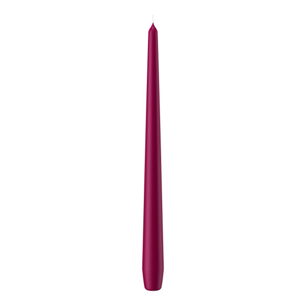 Spitzkerzen Cardinal Lila 300 x Ø 25 mm, 12 Stück