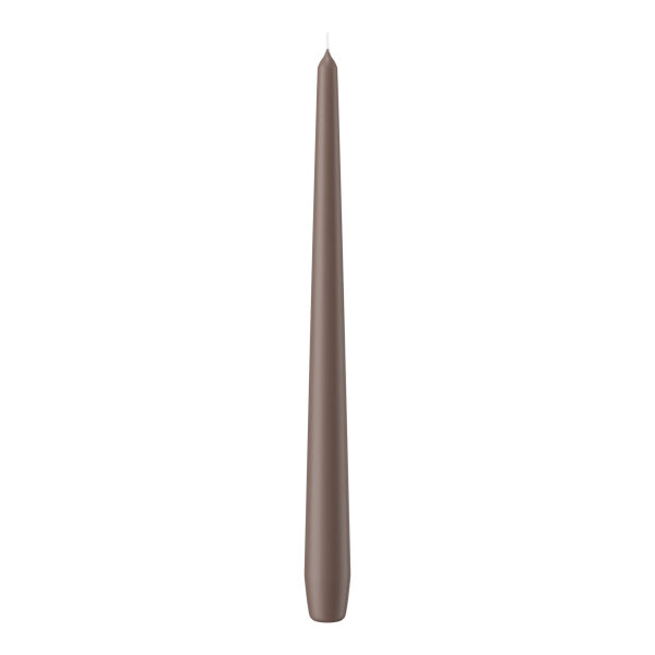 Spitzkerzen Taupe 300 x Ø 25 mm, 12 Stück