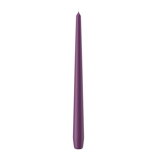 Spitzkerzen Brombeere 300 x Ø 25 mm, 12 Stück