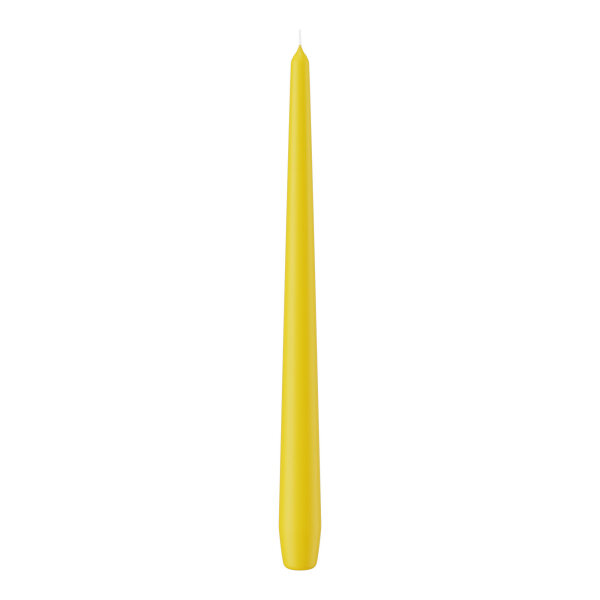 Spitzkerzen Dotter Gelb 300 x Ø 25 mm, 12 Stück