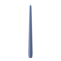 Spitzkerzen Grau-Blau 300 x Ø 25 mm, 12 Stück