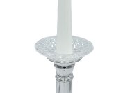 Glas-Kerzenmanschette (Bobeches - Tropfenfänger) aus Kristallglas für Kerzen bis Ø 25 mm