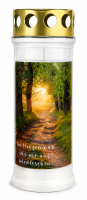 7-Tage-Brenner Grabkerze/Grablichte – Transparent...