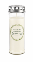 7-Tage-Brenner Grabkerze – Transparent Ich werde...