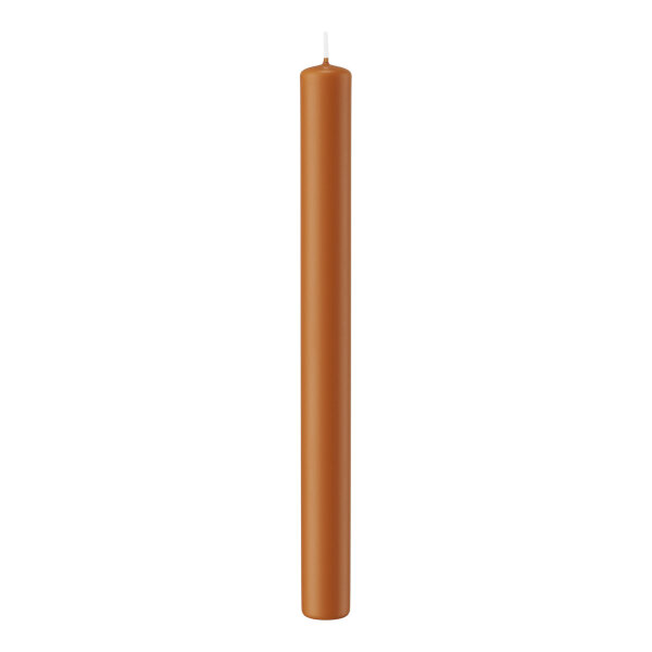 Stabkerzen Cognac 250 x Ø 22 mm, 10 Stück