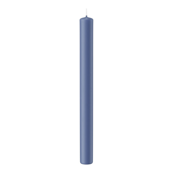 Stabkerzen Grau-Blau 250 x Ø 22 mm, 10 Stück