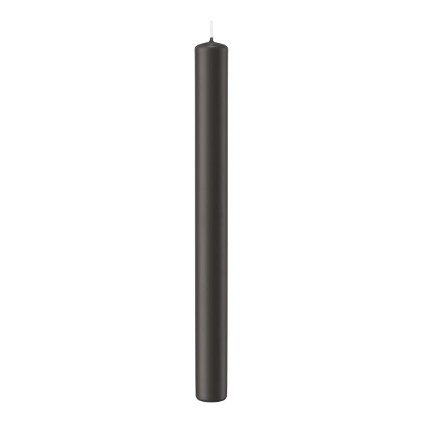 Stabkerzen Grau 250 x Ø 22 mm, 10 Stück