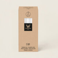Wiedemann Marble Leuchterkerzen durchgefärbt Weiß 150 x 22 mm, 20er Set