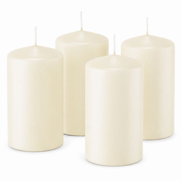 4er Set Adventskranzkerzen Elfenbein | Wiedemann Kerzen