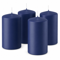 4er Set Adventskranzkerzen Dunkelblau | Wiedemann Kerzen