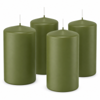 4er Set Adventskranzkerzen Olive | Wiedemann Kerzen