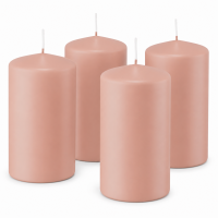 4er Set Adventskranzkerzen Lachs | Wiedemann Kerzen