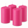 4er Set Adventskranzkerzen Pink | Wiedemann Kerzen
