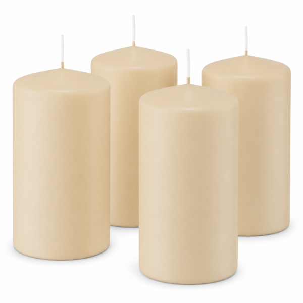 4er Set Adventskranzkerzen Bisquit | Wiedemann Kerzen