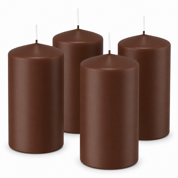 4er Set Adventskranzkerzen Kastanie | Wiedemann Kerzen