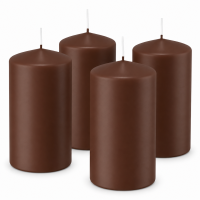4er Set Adventskranzkerzen Kastanie | Wiedemann Kerzen