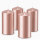 4er Set Adventskranzkerzen Rosegold | Wiedemann Kerzen