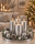 4er Set Adventskranzkerzen Silber | Wiedemann Kerzen