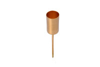 Kerzenstecker Gold 22 mm aus Metall für Stab- und...
