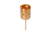 Kerzenstecker Sterne Gold 40 mm für Adventskranz...