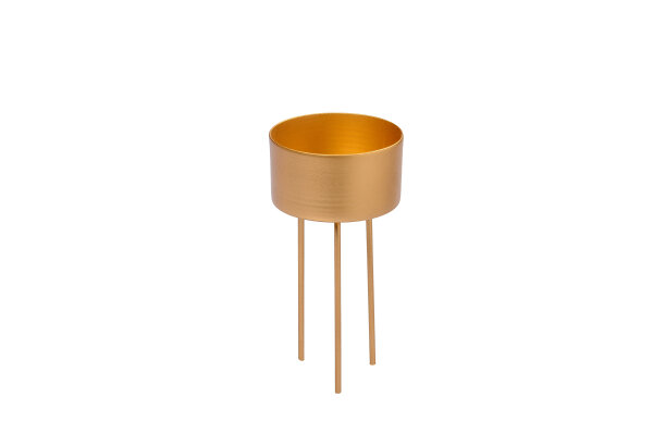 Kerzenstecker Gold 50 mm für Stumpen- & LED-Kerzen