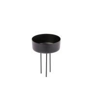 Kerzenstecker Schwarz 60 mm für Stumpen- &...
