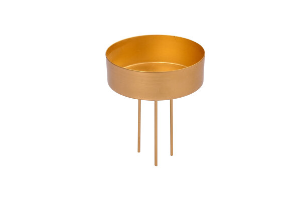 Kerzenstecker Gold 80 mm für Stumpen- & LED-Kerzen