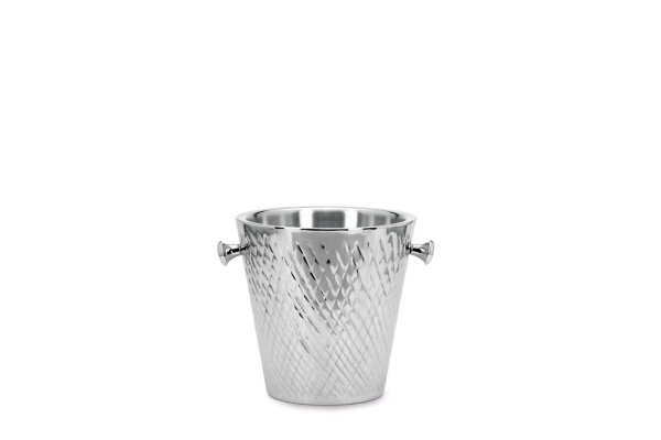 Wein-/Sekt Flaschenkühler Rautenmuster (H) 23 x (Ø) 22,5 cm