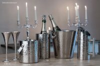 Wein-/Sekt Flaschenkühler Hammerschlag-Optik (H) 20 x (Ø) 12 cm