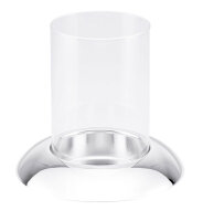 Windlicht versilbert glatt poliert, H 13 cm, Ø 13 cm