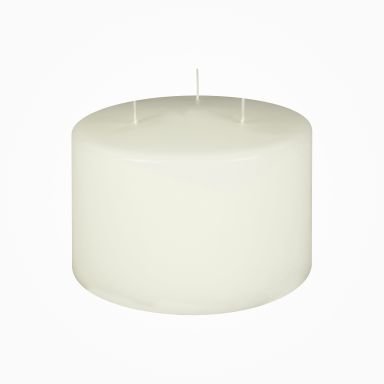 Premium Dreidocht-Stumpenkerzen Elfenbein 100 x Ø 150 mm, 1 Stück
