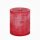 Premium Rustik durchgefärbte Stumpenkerze Rot 100 x Ø 80 mm, 1 Stück