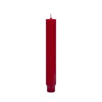 Durchgefärbte Flachkopf-Stabkerze Antik-Rot 185 x...