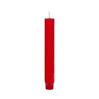 Durchgefärbte Flachkopf-Stabkerze Rot 185 x Ø...