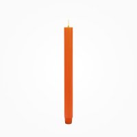 Durchgefärbte Flachkopf-Stabkerze Orange 290 x...
